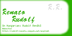 renato rudolf business card